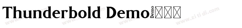 Thunderbold Demo字体转换